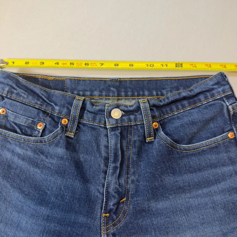 Levis 511 Slim Fit Cut Off Denim Shorts Mens Medium Wash Frayed Hem 9